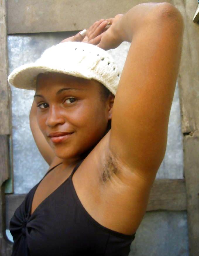 25P Black beauties showing hairy armpits - and more! (3)
