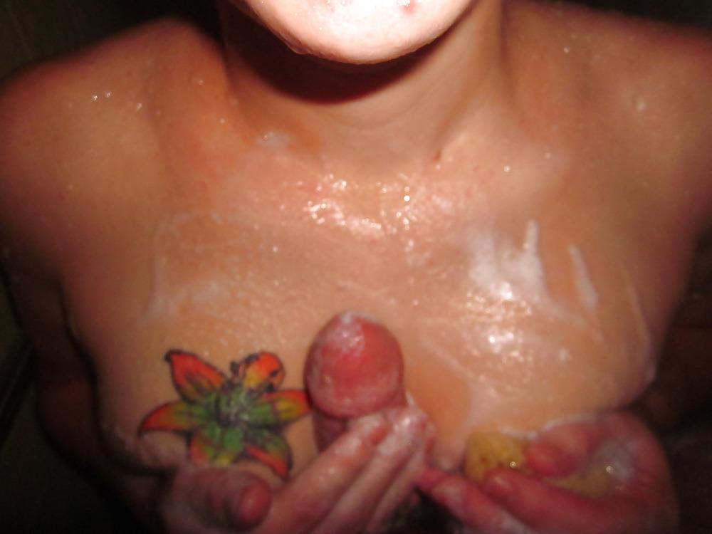 24P Wash Baby's mouth out with soap(off your cok) in the shower