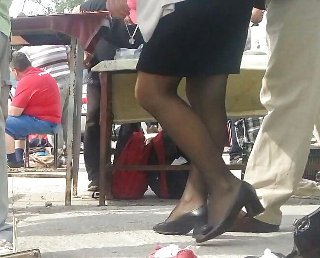 24P Spy feet and nylon romanian