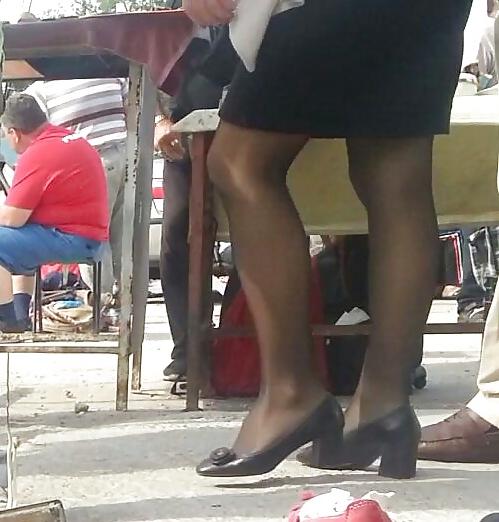 24P Spy feet and nylon romanian
