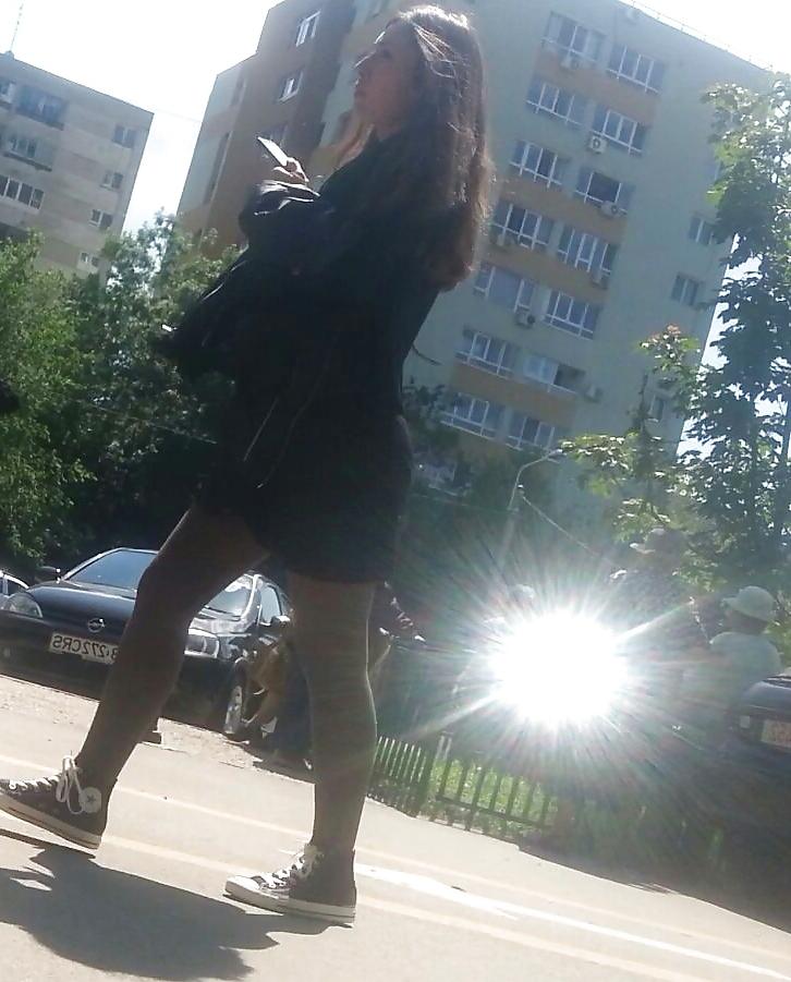 24P Spy feet and nylon romanian