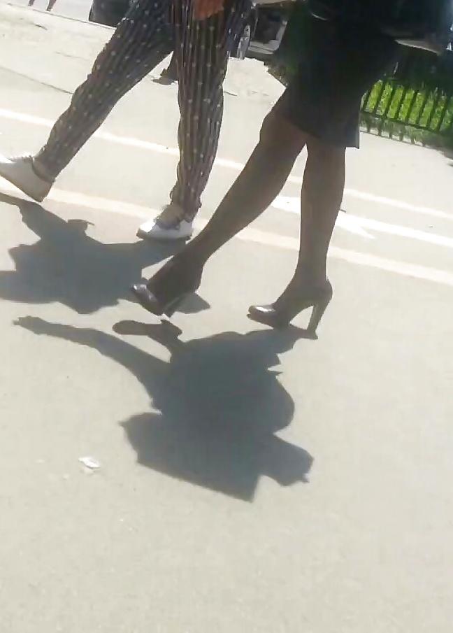24P Spy feet and nylon romanian
