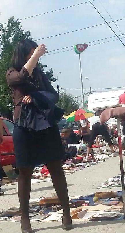 24P Spy feet and nylon romanian