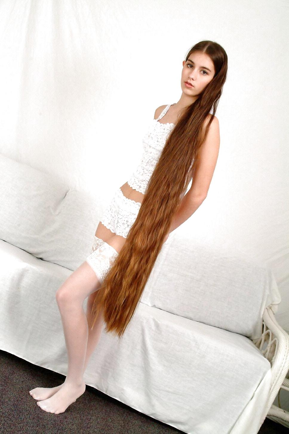 21P Beautiful Teen With Insanely Long Hair - 04