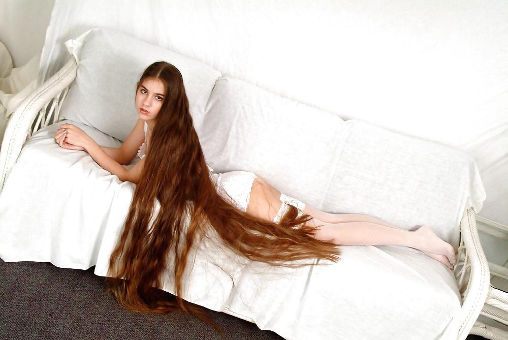 21P Beautiful Teen With Insanely Long Hair - 04