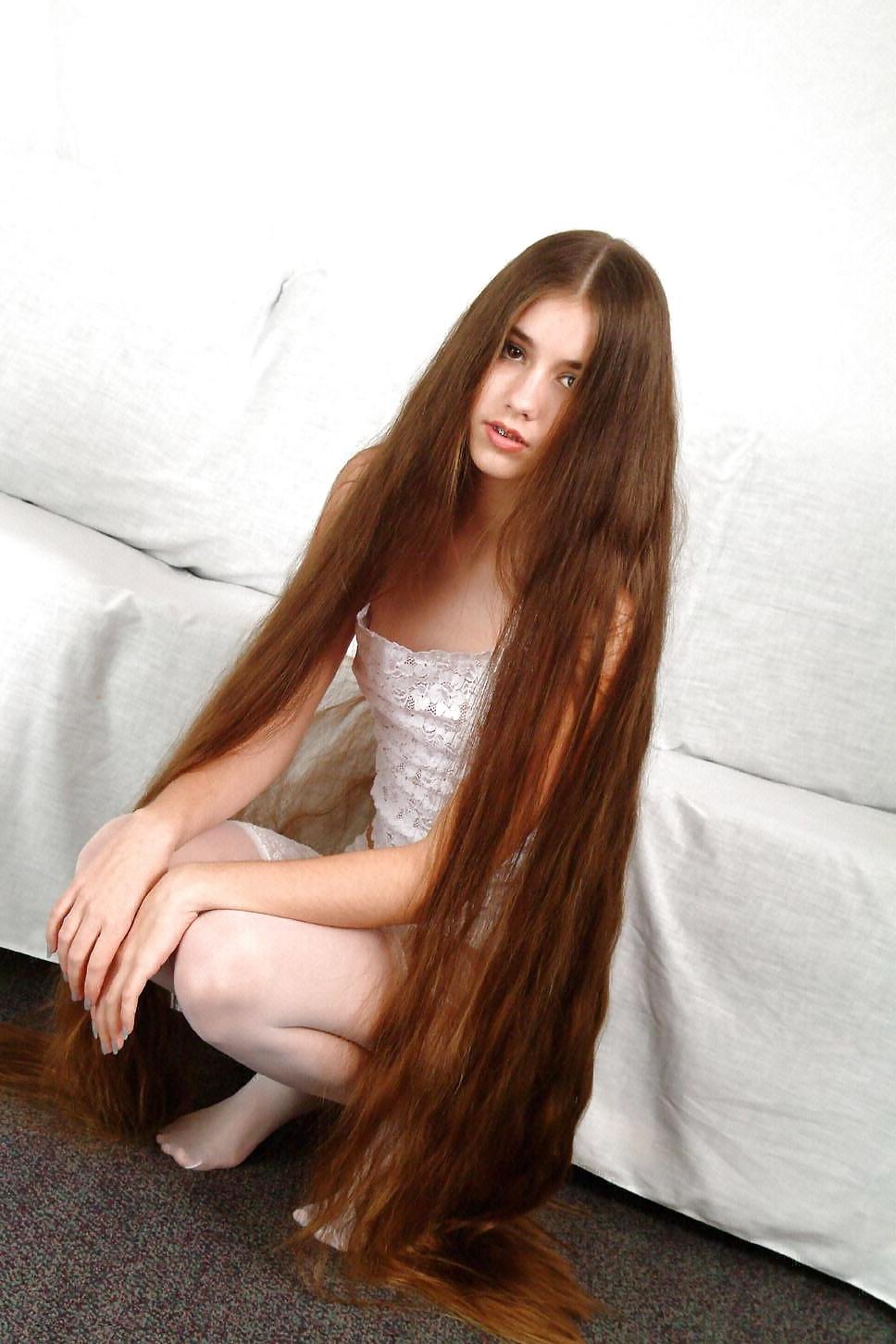 21P Beautiful Teen With Insanely Long Hair - 04