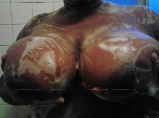 23P Extreme Macromastia Black Boobs 6