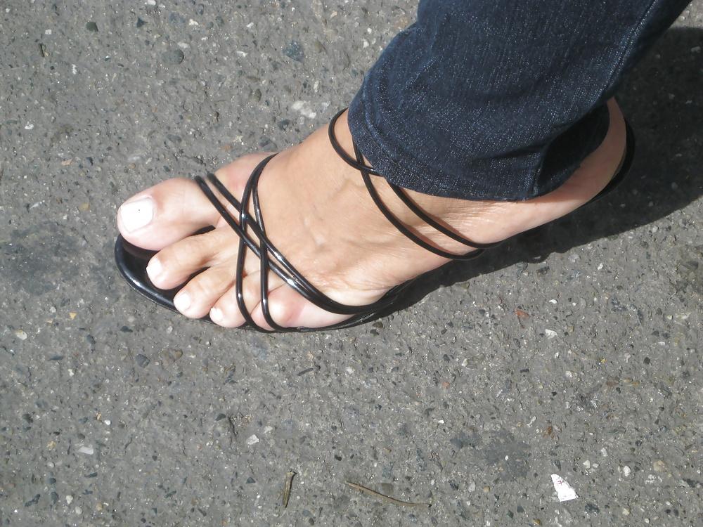 11P The sexy sandals and feet of  my neighbor