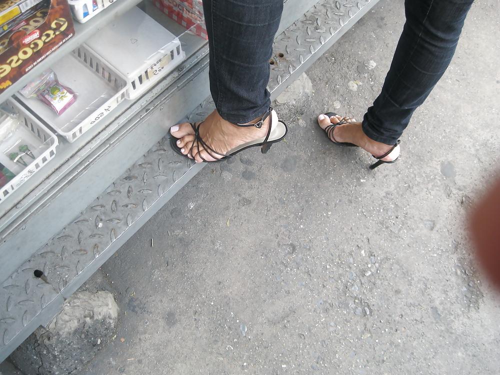 11P The sexy sandals and feet of  my neighbor