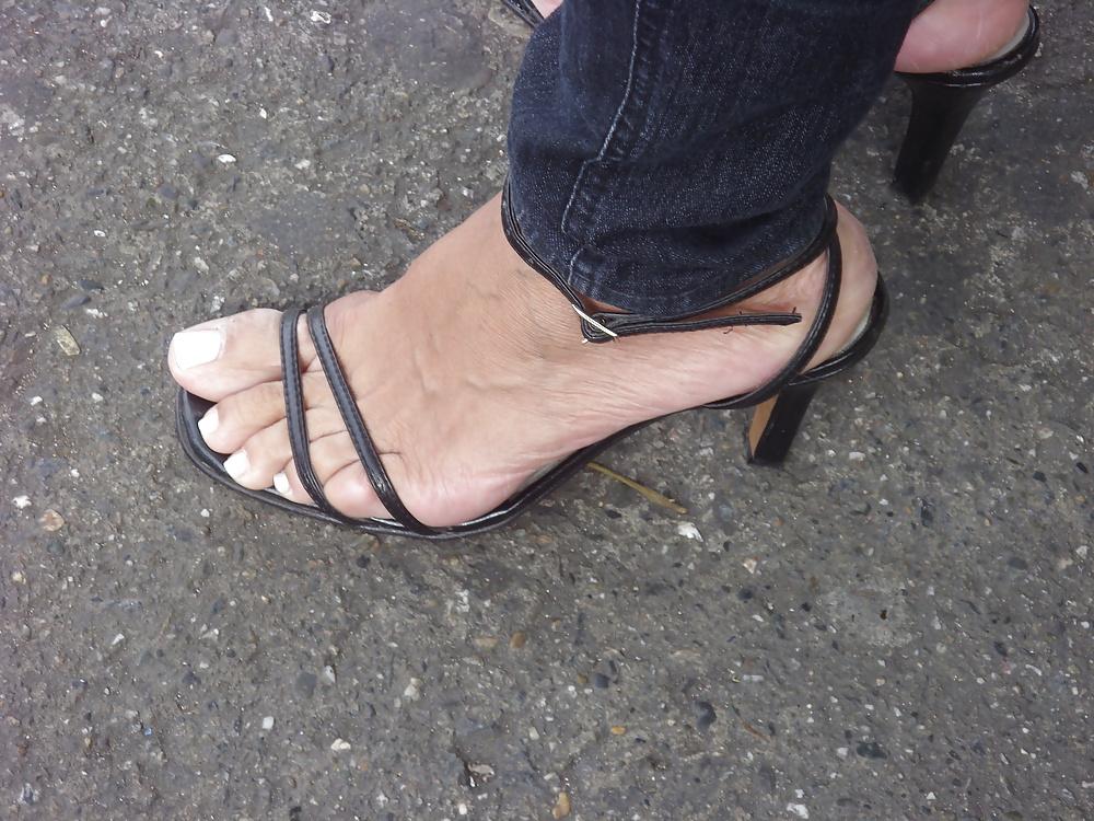11P The sexy sandals and feet of  my neighbor