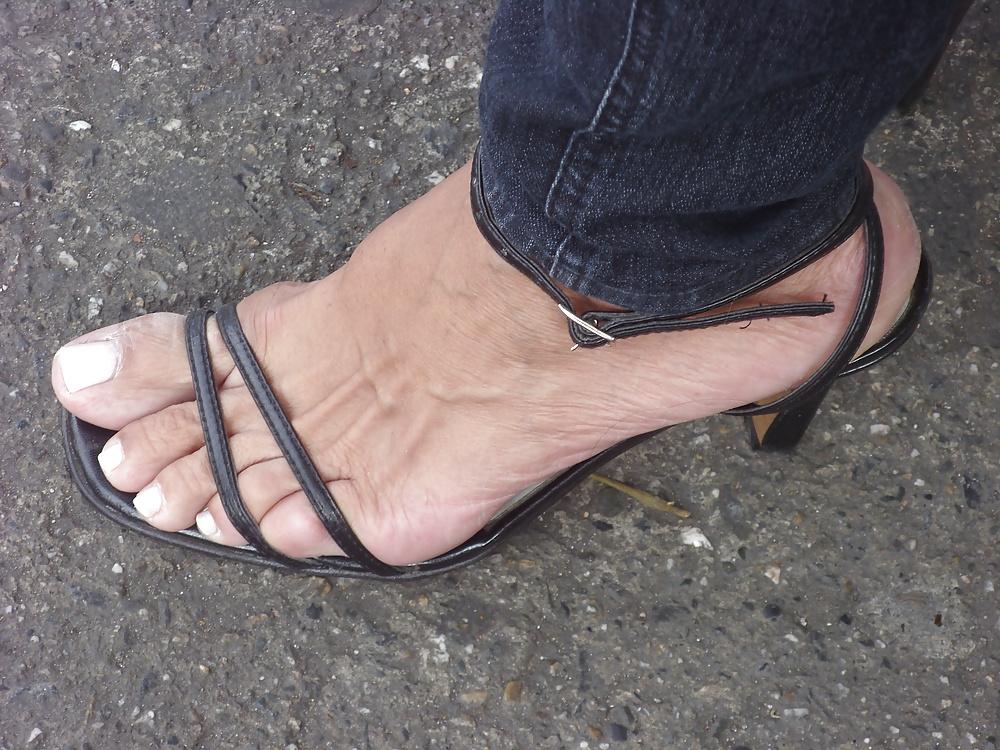 11P The sexy sandals and feet of  my neighbor