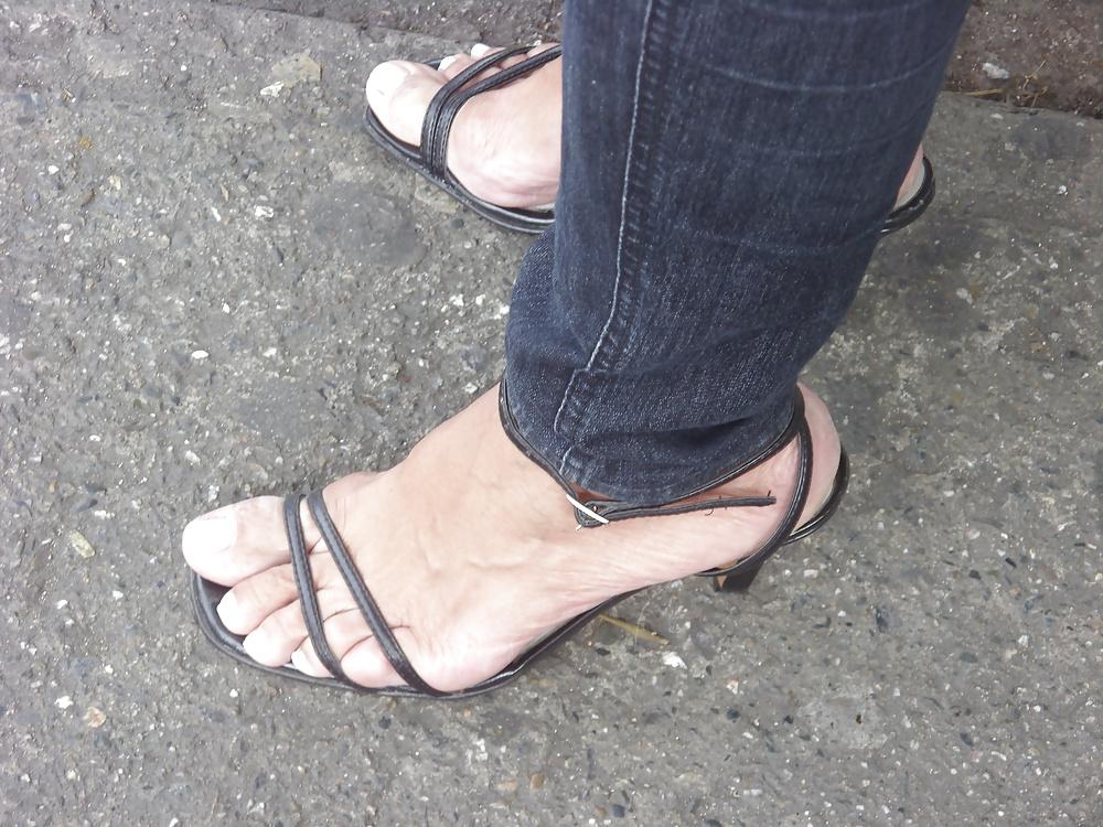 11P The sexy sandals and feet of  my neighbor