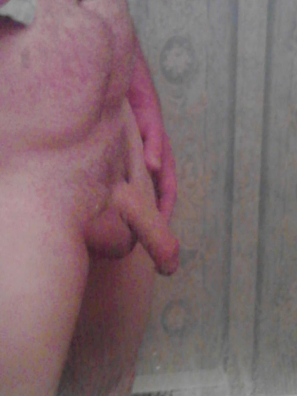 6P Stroking my cock after my shower