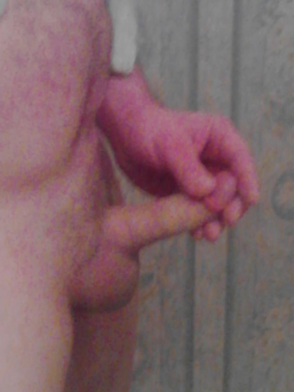 6P Stroking my cock after my shower