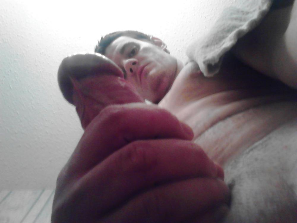 6P Stroking my cock after my shower