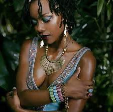 25P Sexy Black & Ebony GODDES -L1390-