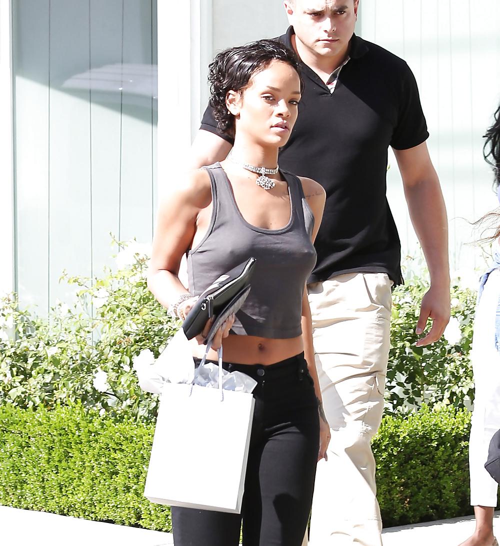 17P Rihanna Nipple, Seethrough, Pokies, Nip Ring