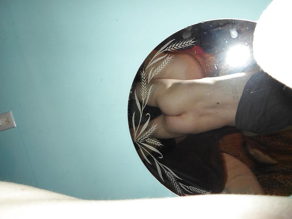 25P Naughty bbw  wife in black latex
