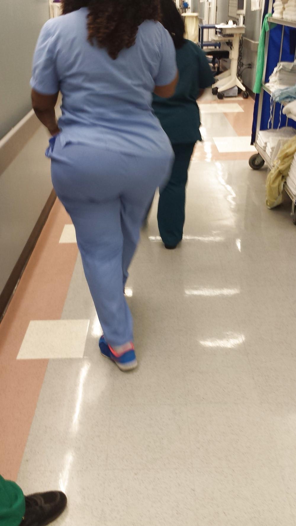 7P Bbw ebony nurse with big booty