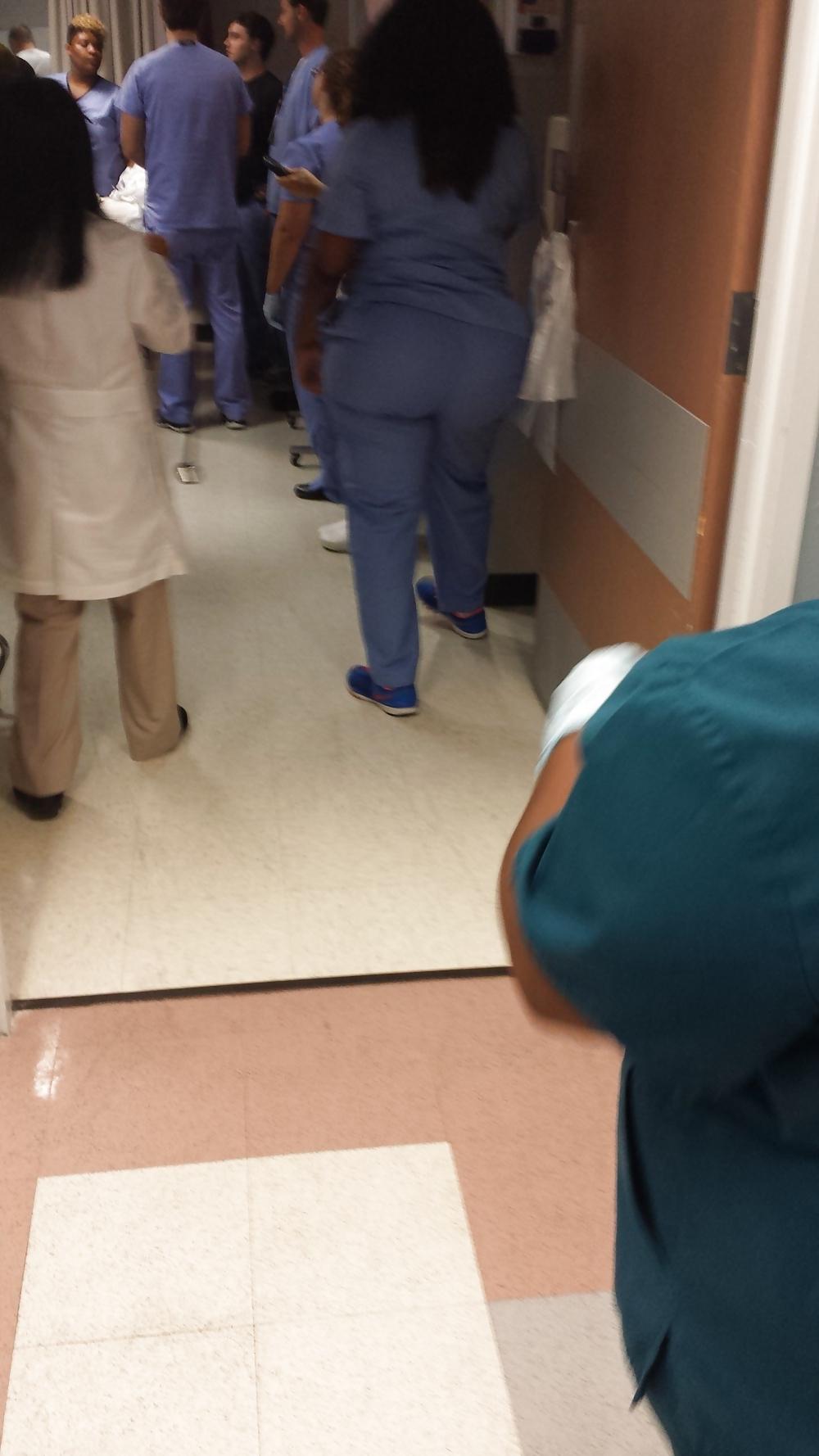 7P Bbw ebony nurse with big booty