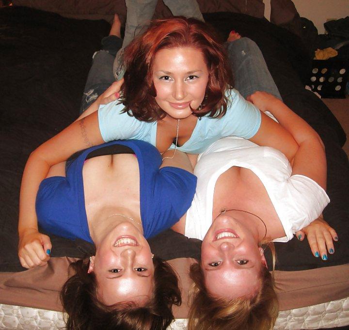 16P Girls showing cleavage