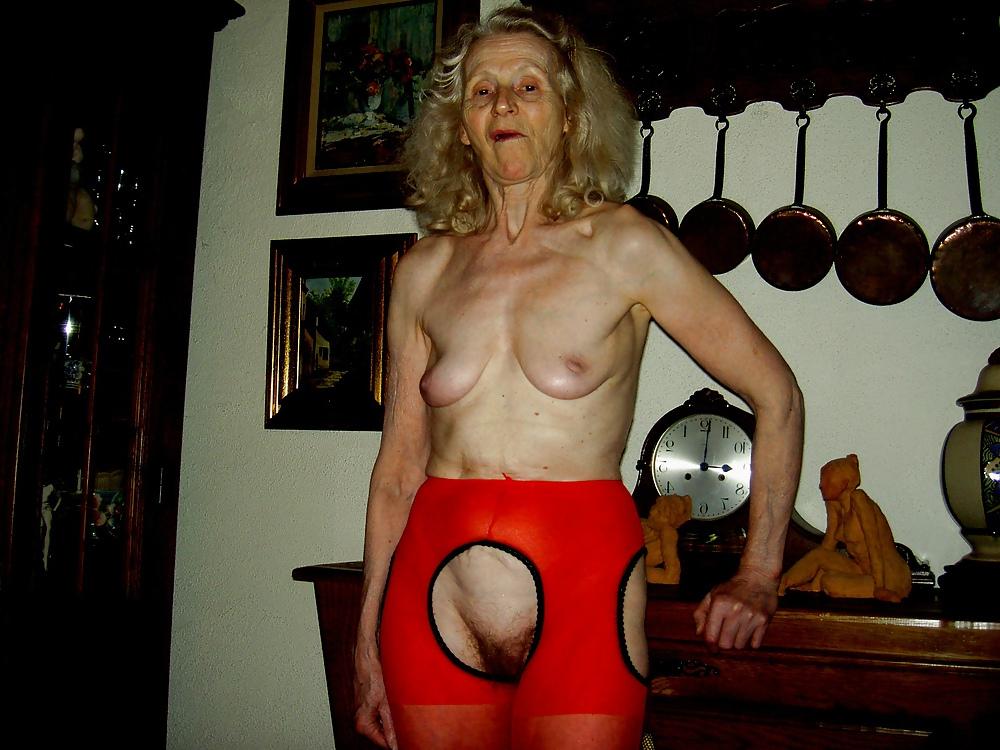 9P Old granny  josee  my neighbor on visit 