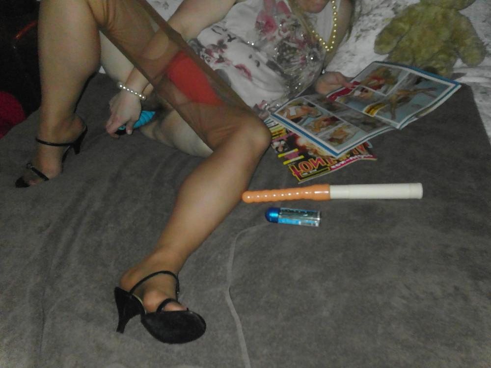 14P Tanya Old pics part 1 tights dildo heels nylons bbw mature