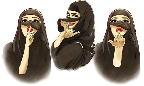 9P Arab Golf Girl