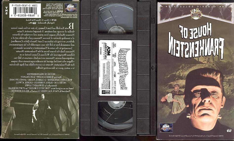 25P Universal Classic Monsters VHS Series