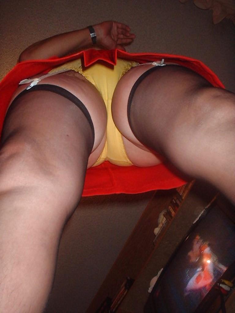 15P From Yellow to red panties (and without)