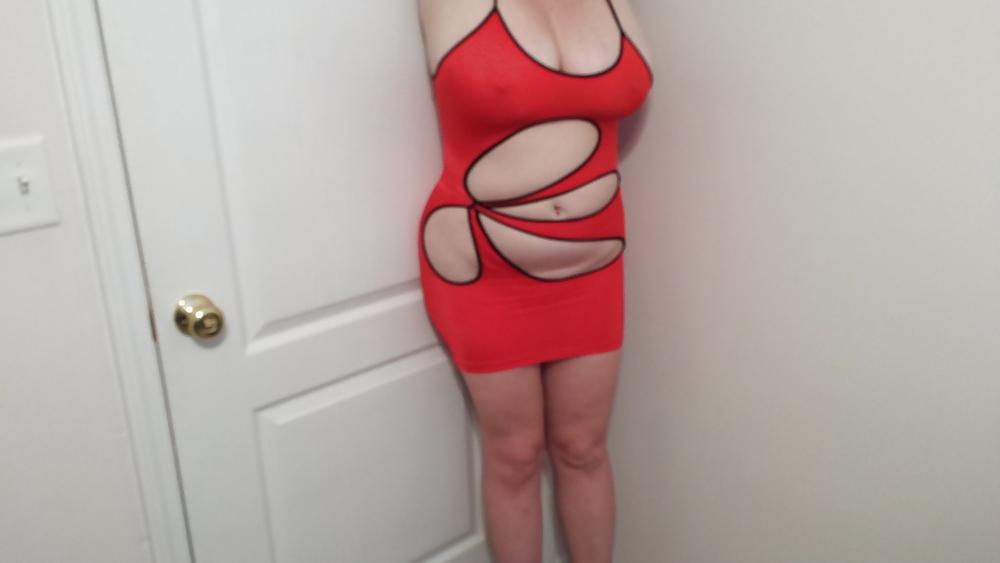 16P 38H tits sexy Lateshay in red