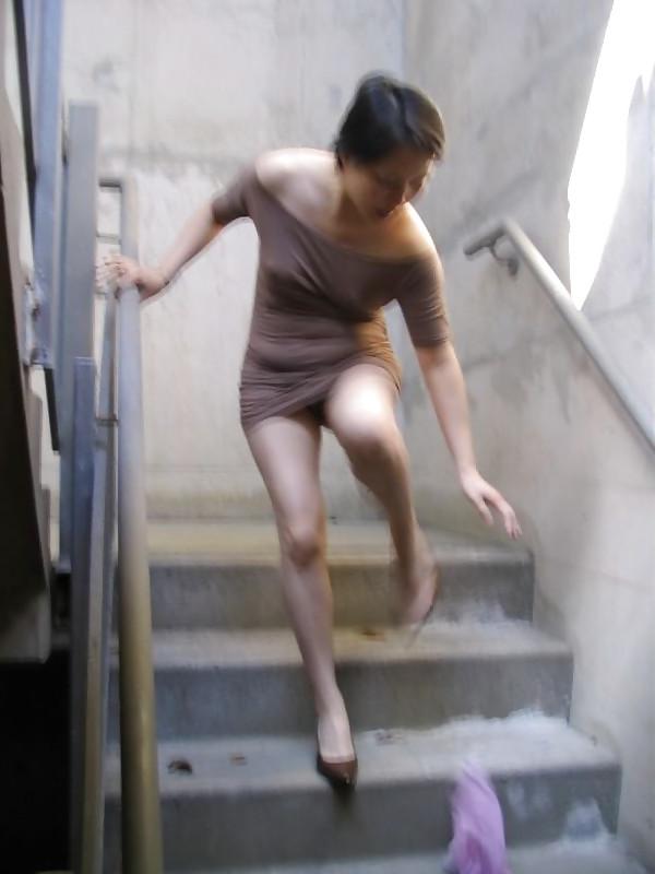 15P Asian Wife Teacher Topless Public Nude