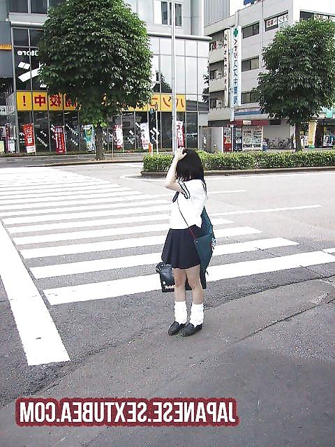 10P Japanese School Girl Asian Uniform College