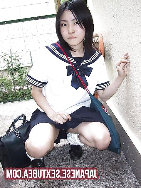 10P Japanese School Girl Asian Uniform College