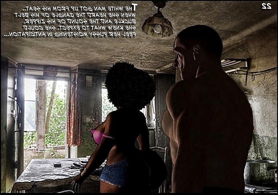 25P Black girl white man