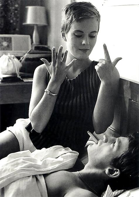 25P Jean Seberg, Sexy French Actress With Short Hair (Non-nude)