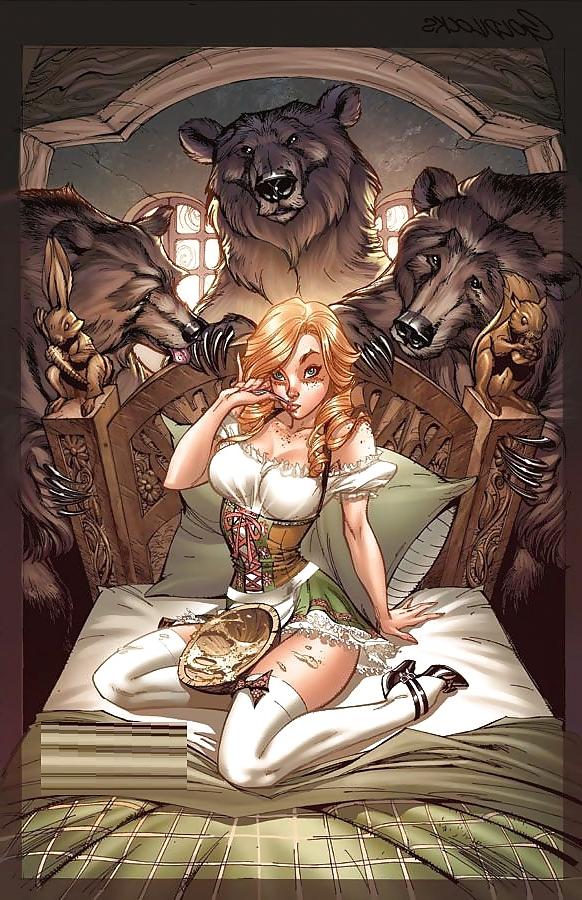 18P Cartoons: Naughty fairy tales.