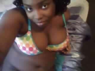 5P Black teen in panties 