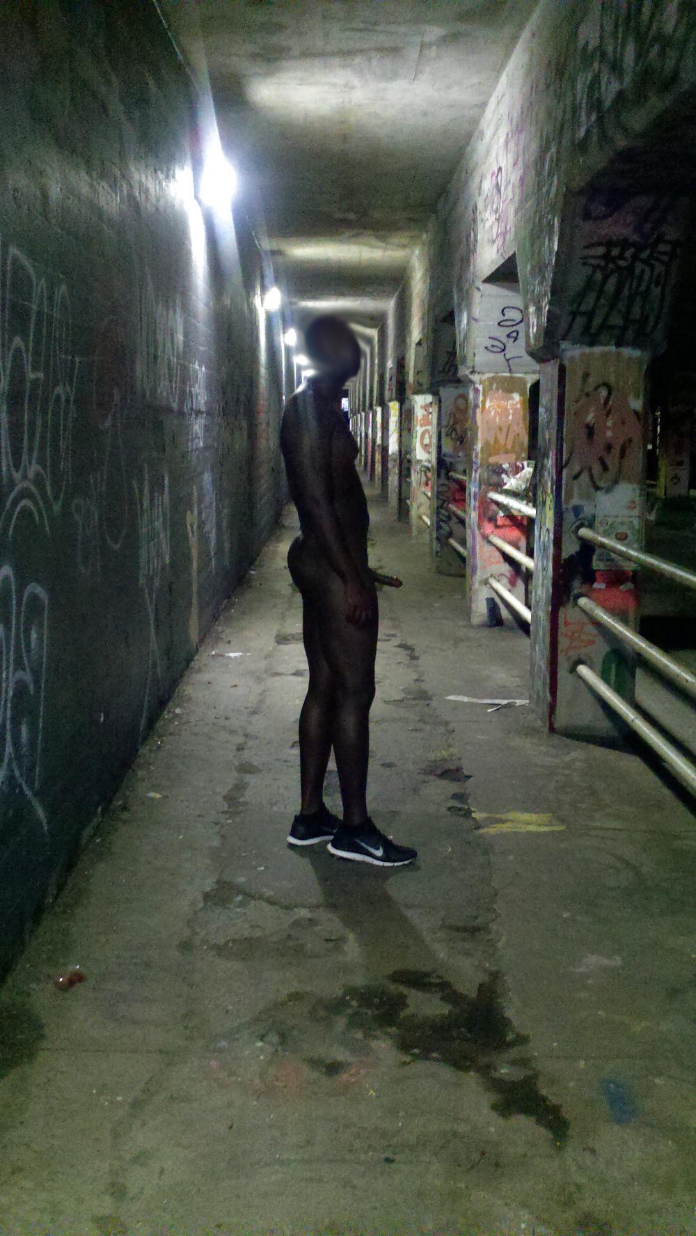 4P Black Man Naked Outdoors 4