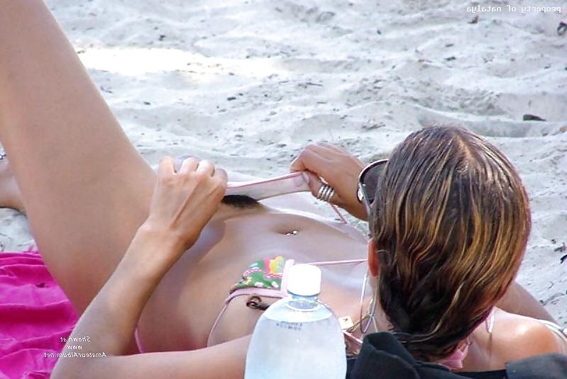 15P Pubic hair showing in panties or bikini