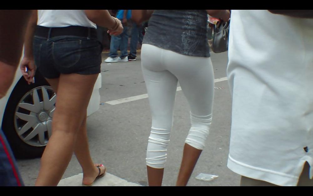 25P Black STREET BOOTY voyeur redbone ebony chicks!