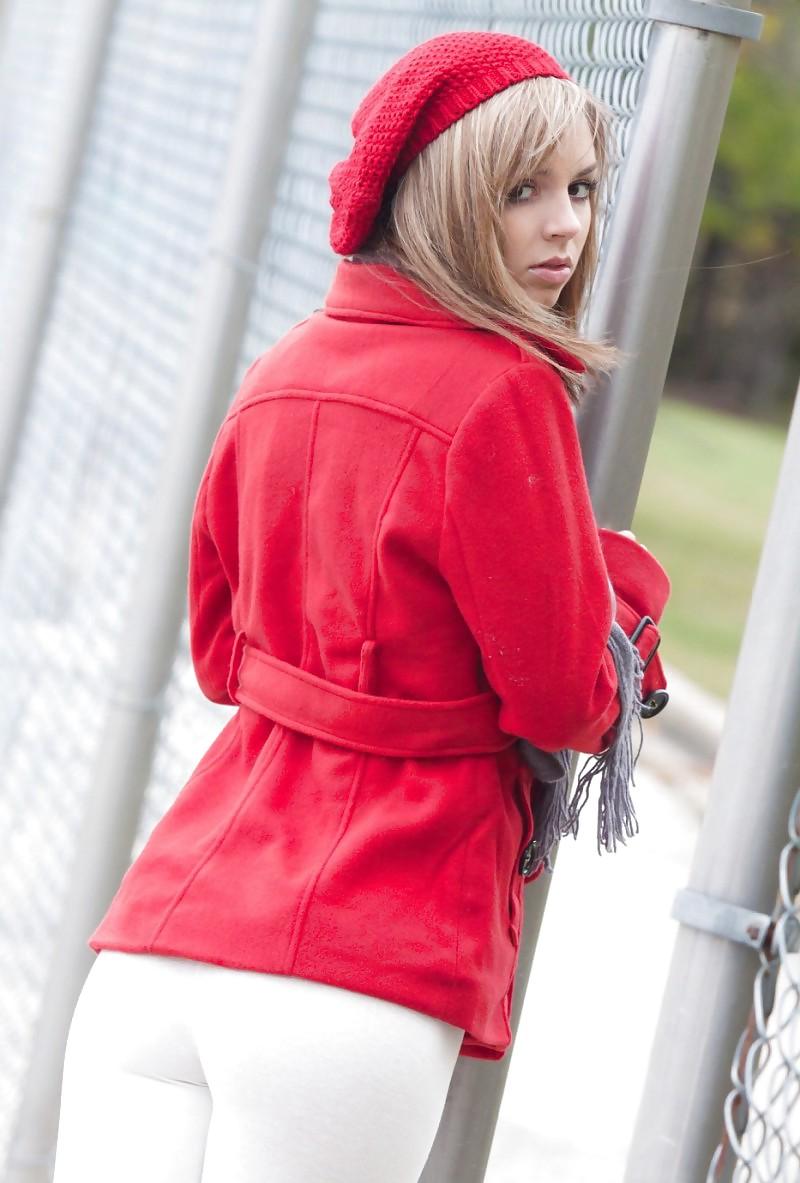 25P Young Teen In Red Coat,By Blondelover.