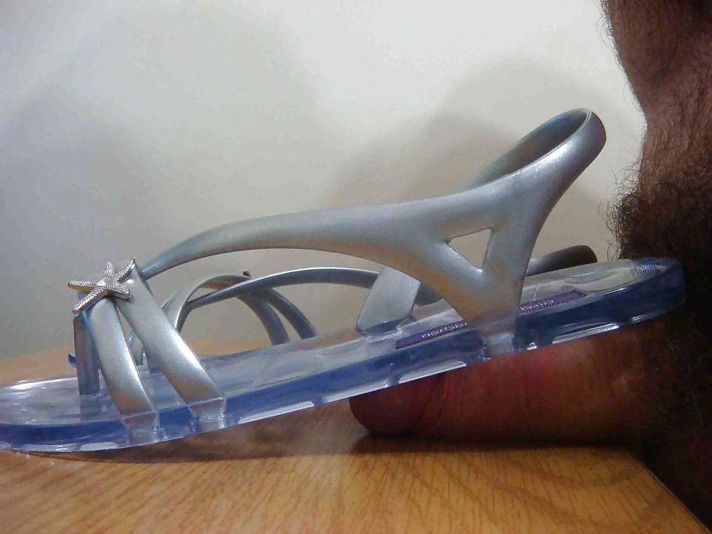 23P Sandalia plastica transparente