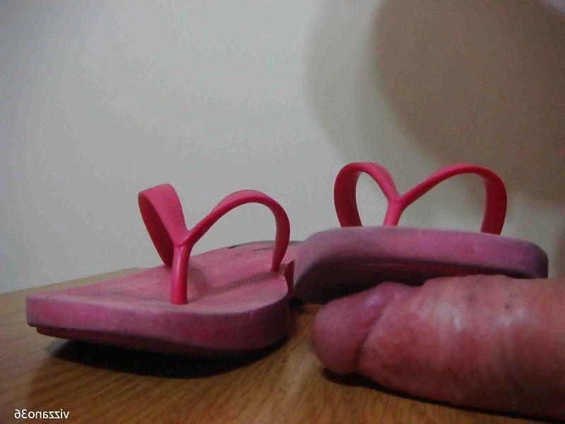 24P Chinelo de borracha rosa