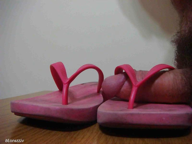 24P Chinelo de borracha rosa