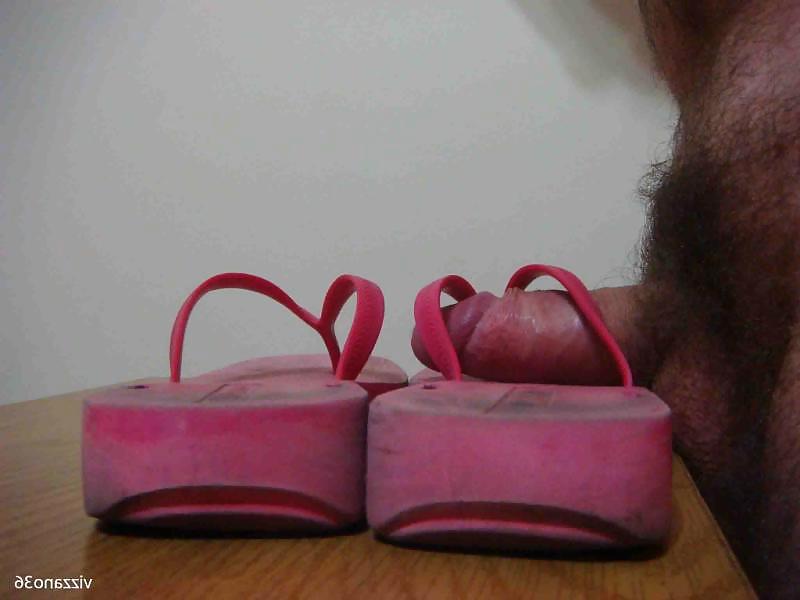 24P Chinelo de borracha rosa