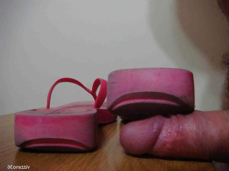 24P Chinelo de borracha rosa