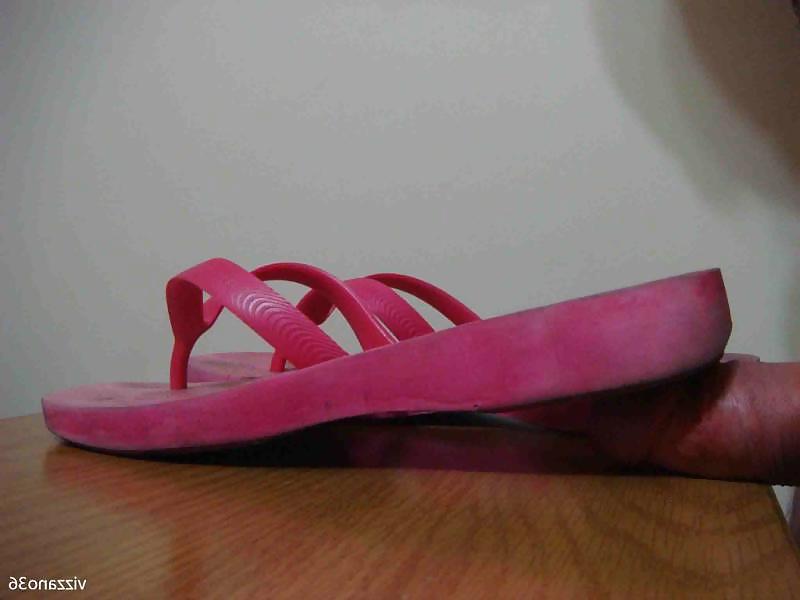 24P Chinelo de borracha rosa