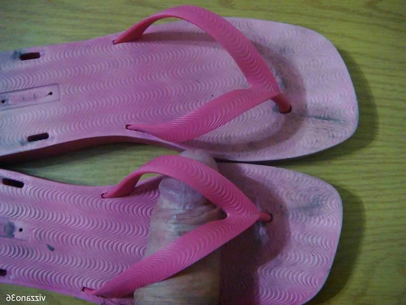 24P Chinelo de borracha rosa