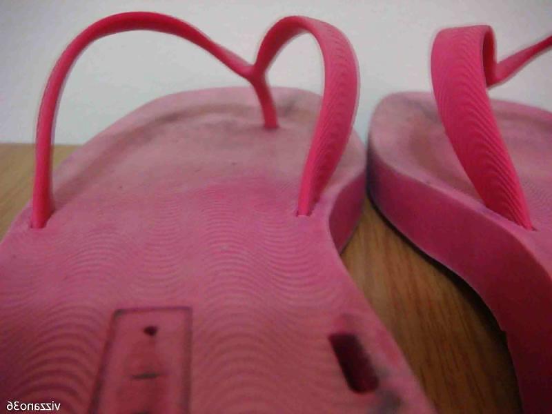 24P Chinelo de borracha rosa